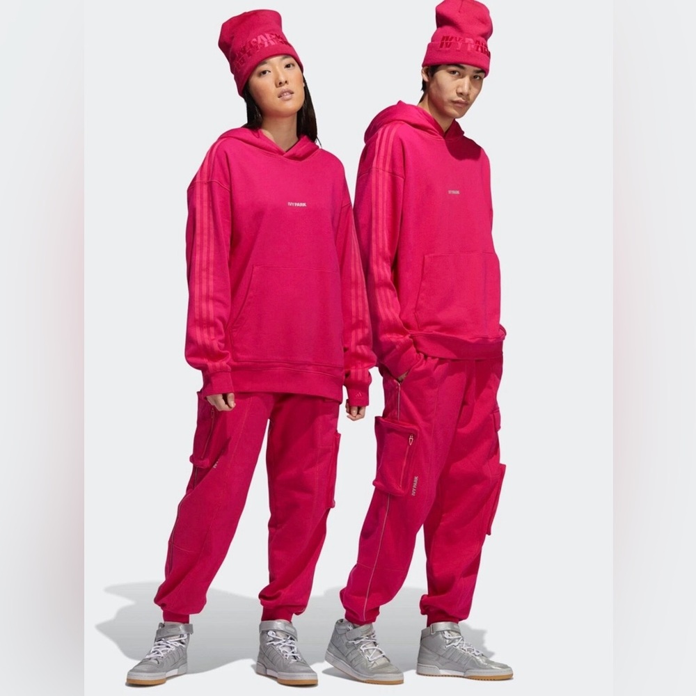Adidas Ivy Parks Oversized Hoodie & Cargo Pants Set